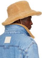Bally Tan Shearling Cowboy Hat