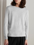 Zegna - Oasi Cashmere and Linen-Blend Sweater - Gray