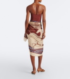 Johanna Ortiz Printed cotton beach cover-up