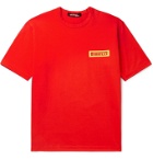 Junya Watanabe - Pirelli Logo-Appliquéd Cotton-Jersey T-Shirt - Red