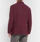 Brunello Cucinelli - Burgundy Unstructured Cashmere Blazer - Burgundy