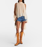 Paris Texas Roxanne leather knee-high boots