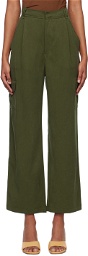 Reformation Green Jackson Trousers