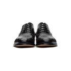 Alexander McQueen Black and Silver Studded Derbys