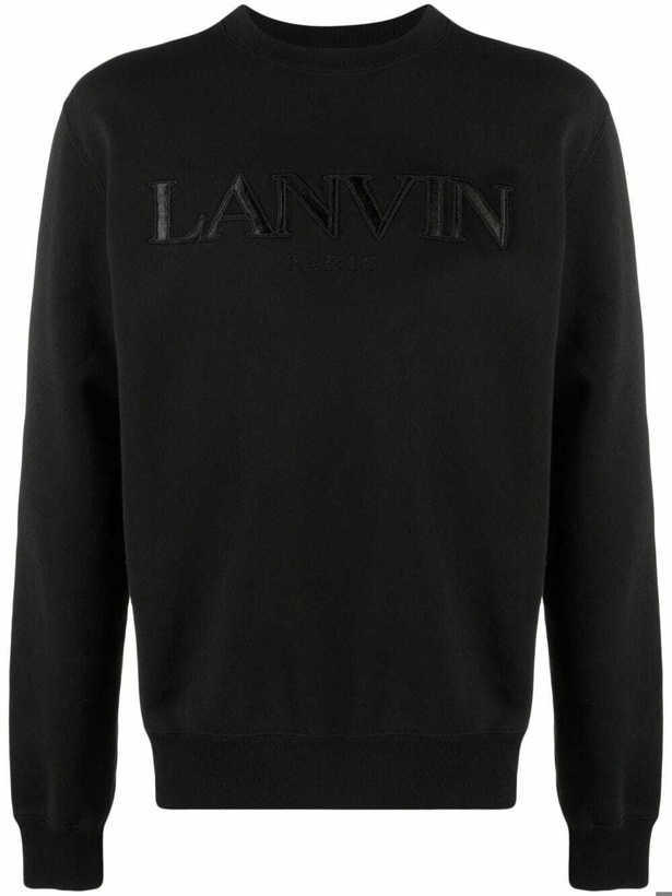 Photo: LANVIN - Logo Cotton Sweatshirt