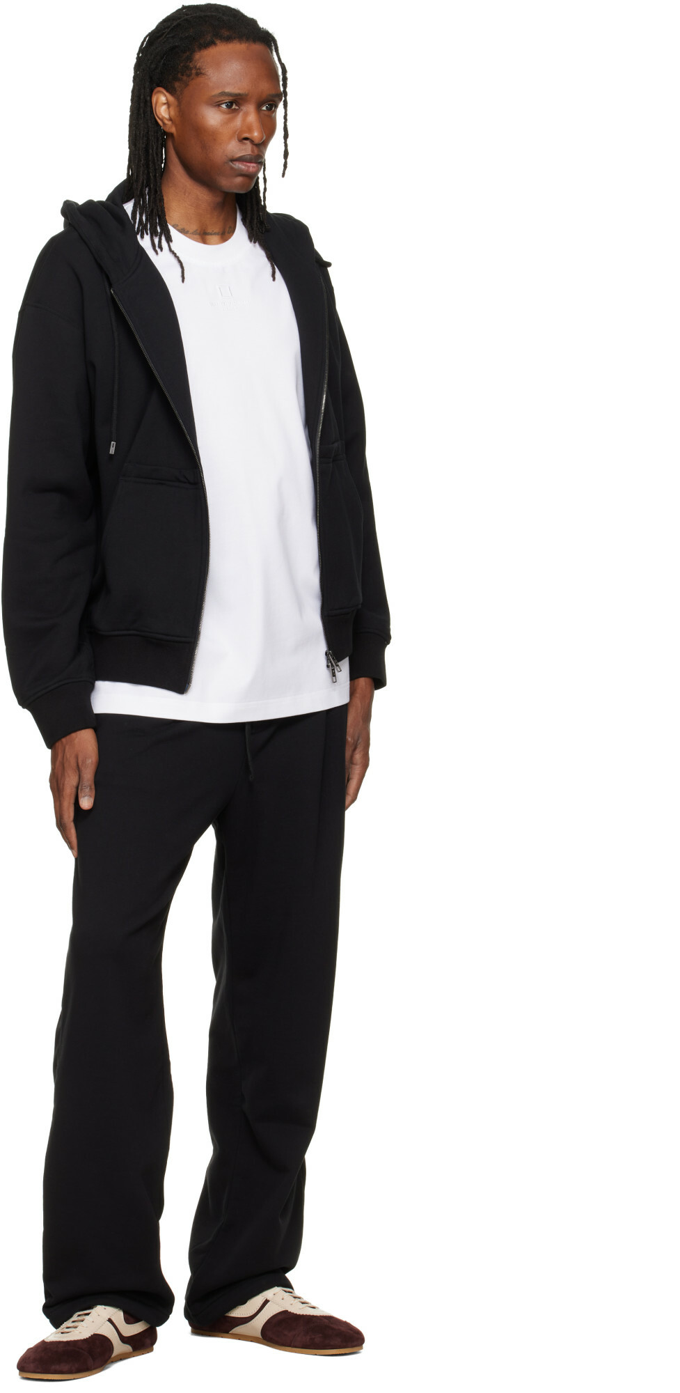 WOOYOUNGMI Black Zip Hoodie