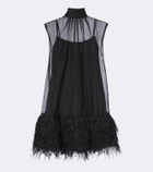 Simkhai Shirya fringed organza minidress