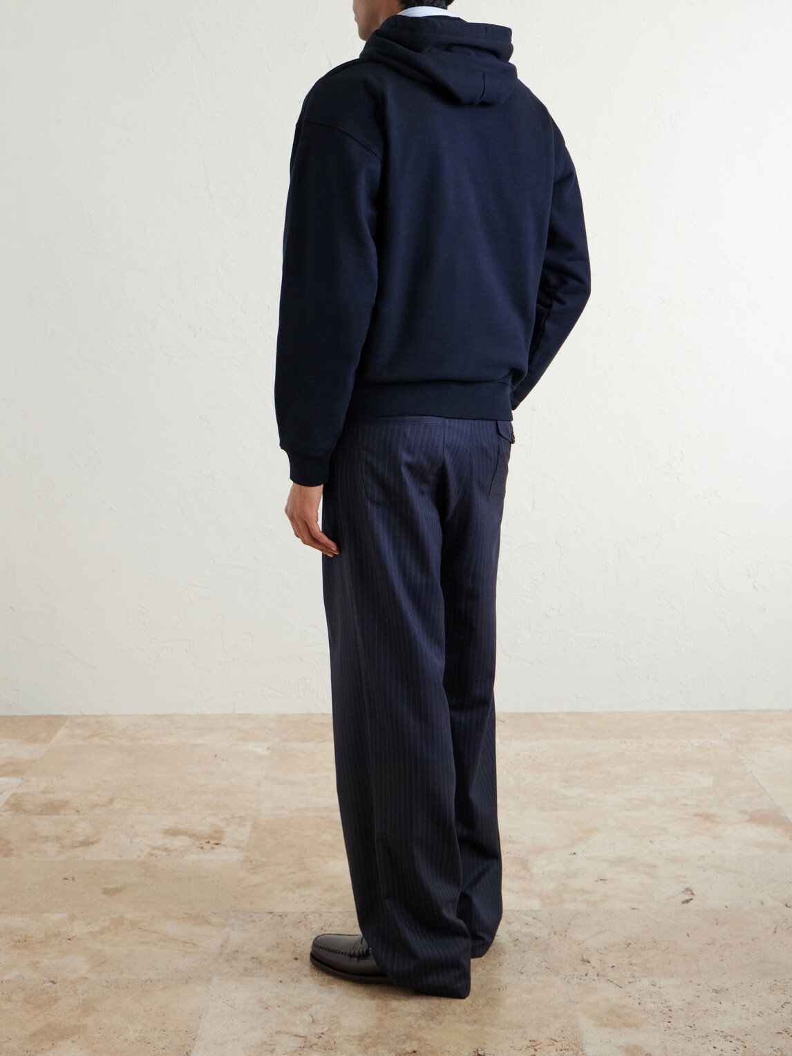 Aimé Leon Dore - Logo-Embroidered Cotton-Jersey Hoodie - Blue