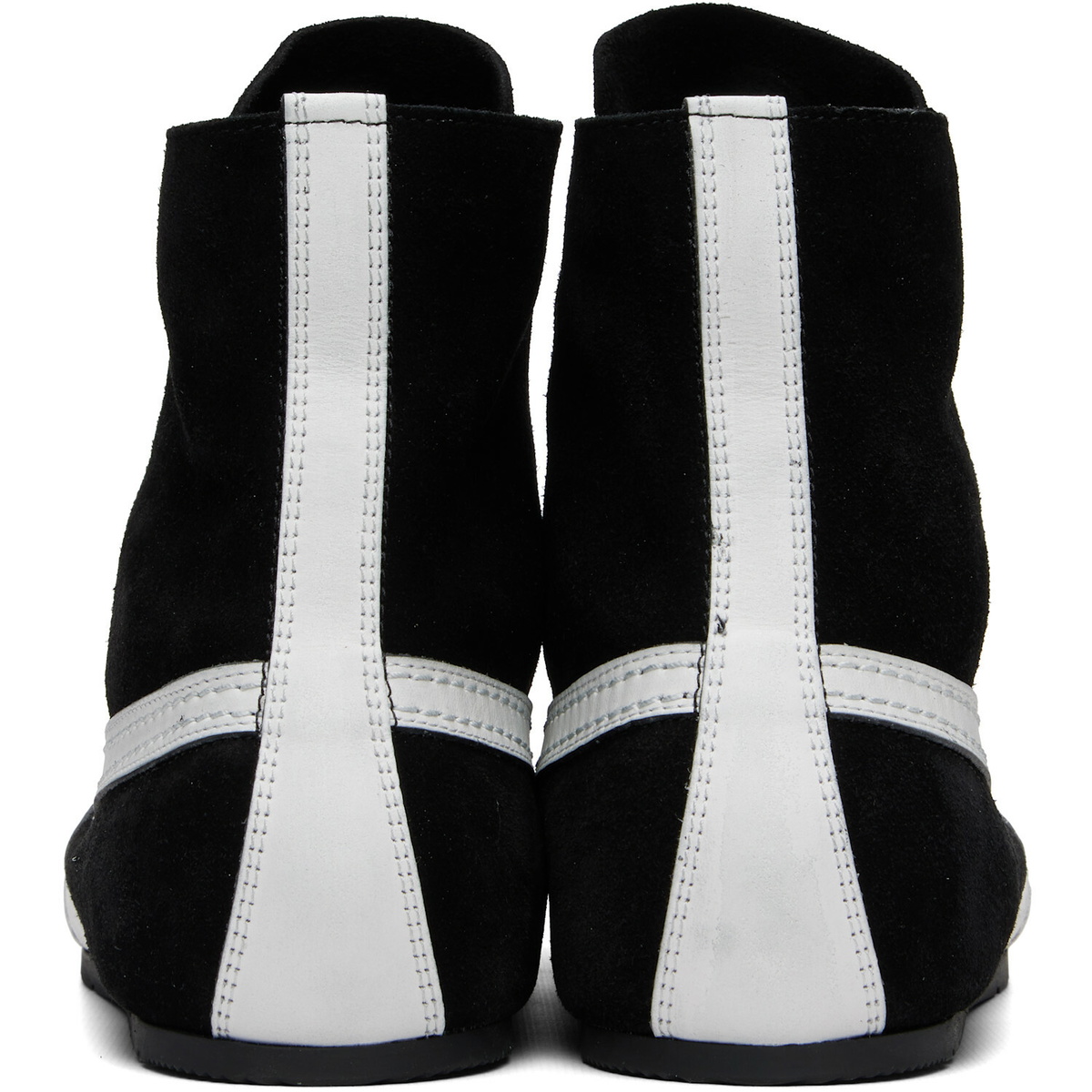 Dries Van Noten Black & White Suede Sneakers