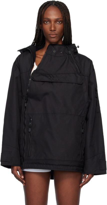 Photo: Coperni Black Asymmetric Parka