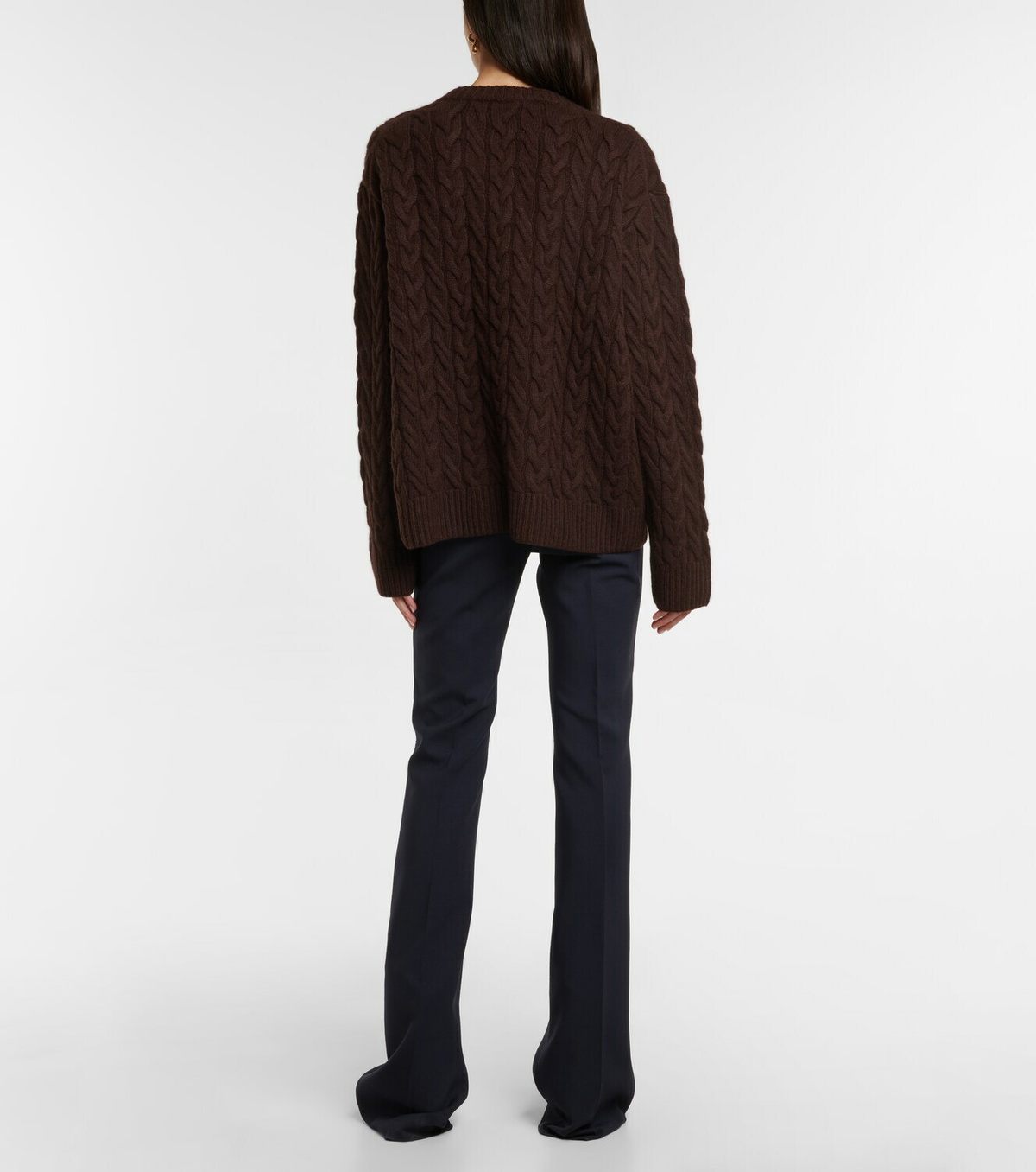Khaite Maryse cable-knit cashmere sweater