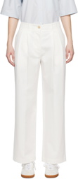 TOTEME White Relaxed Trousers