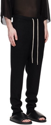 Rick Owens Black Drawstring Lounge Pants