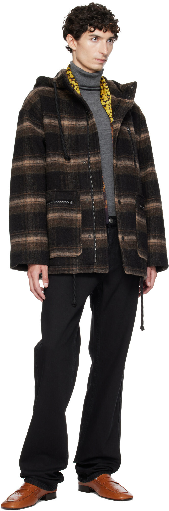 Isabel Marant Black & Beige Kiril Jacket