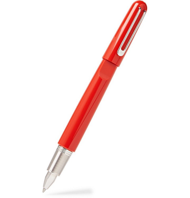 Photo: Montblanc - Marc Newson M (RED) Resin and Silver-Tone Rollerball Pen - Red