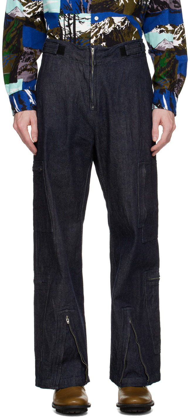 NOMA t.d.【Patchwork Bloc Pants】 NOMA t.d. Multicolor Patchwork Trousers NOMA t.d.