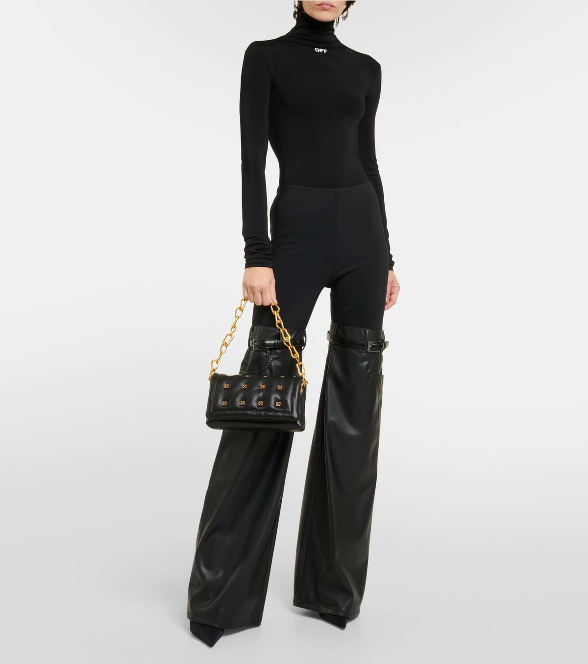 Off-White Arrows quilted leather crossbody bag