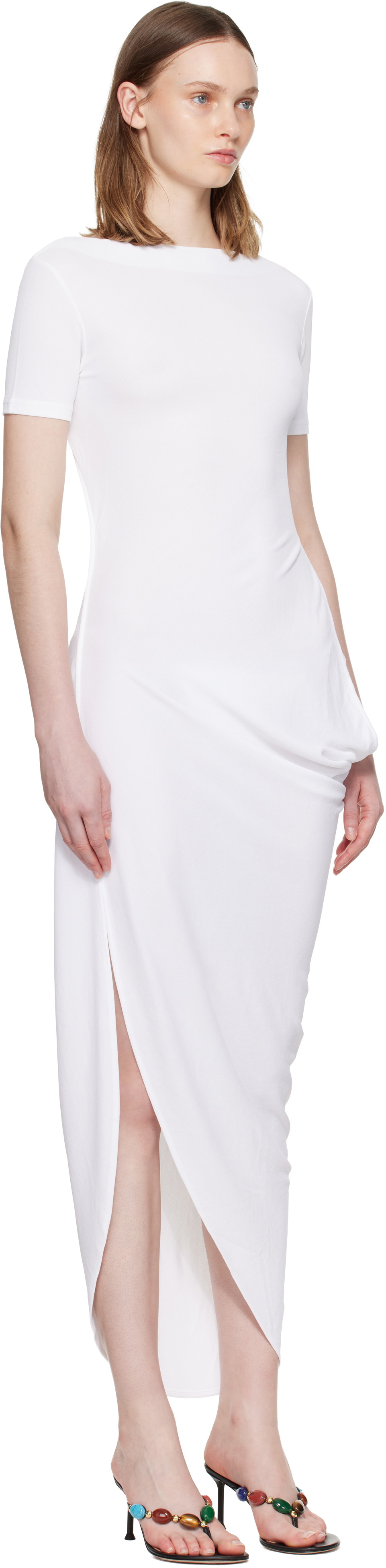 JACQUEMUS White 'The Sole' Maxi Dress
