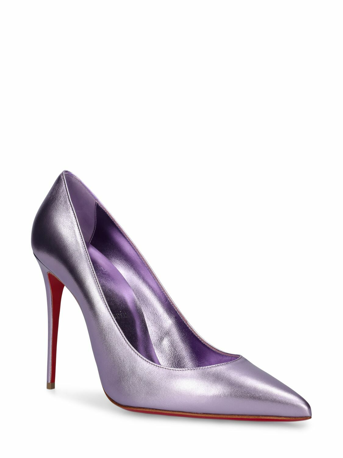 CHRISTIAN LOUBOUTIN - 100mm Kate Laminated Leather Pumps