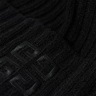 Givenchy Men's Ribbed Logo Beanie in Black