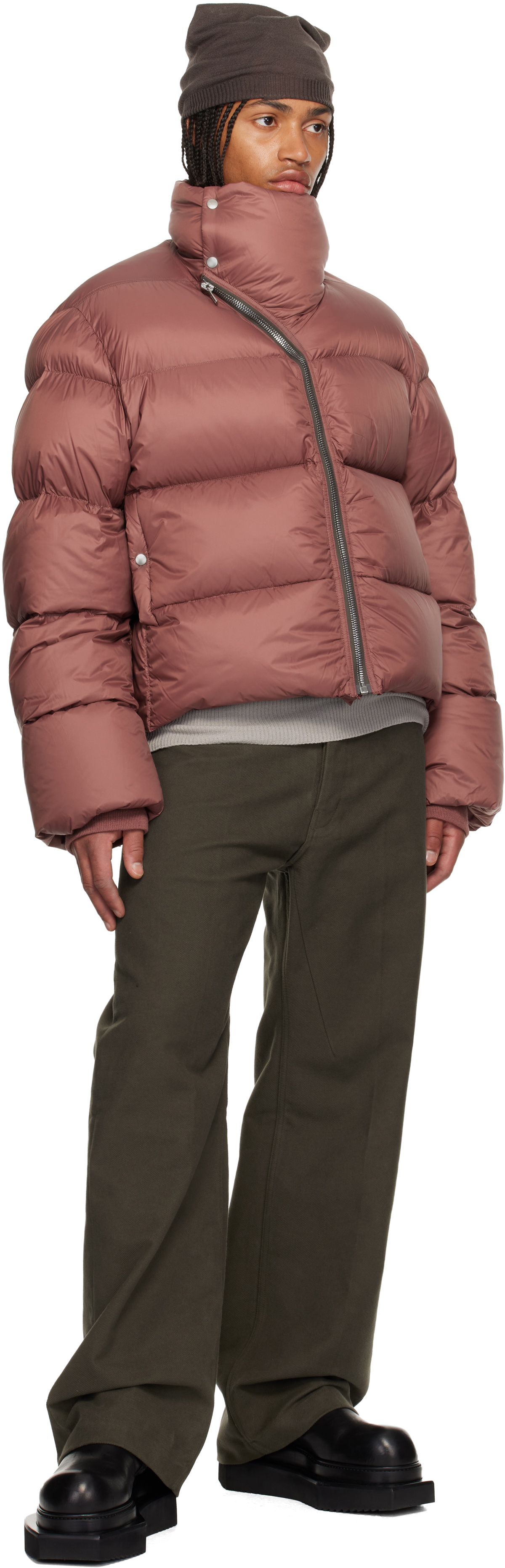 Rick Owens Pink Concordians Turtle Down Jacket
