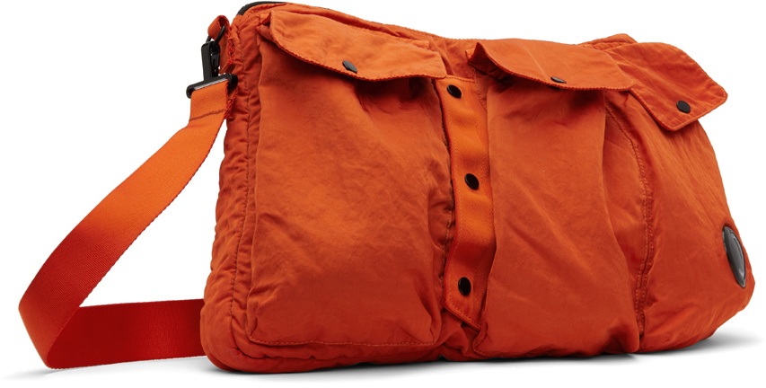 C.P. Company Orange Nylon B Utility Bag C.P. Company