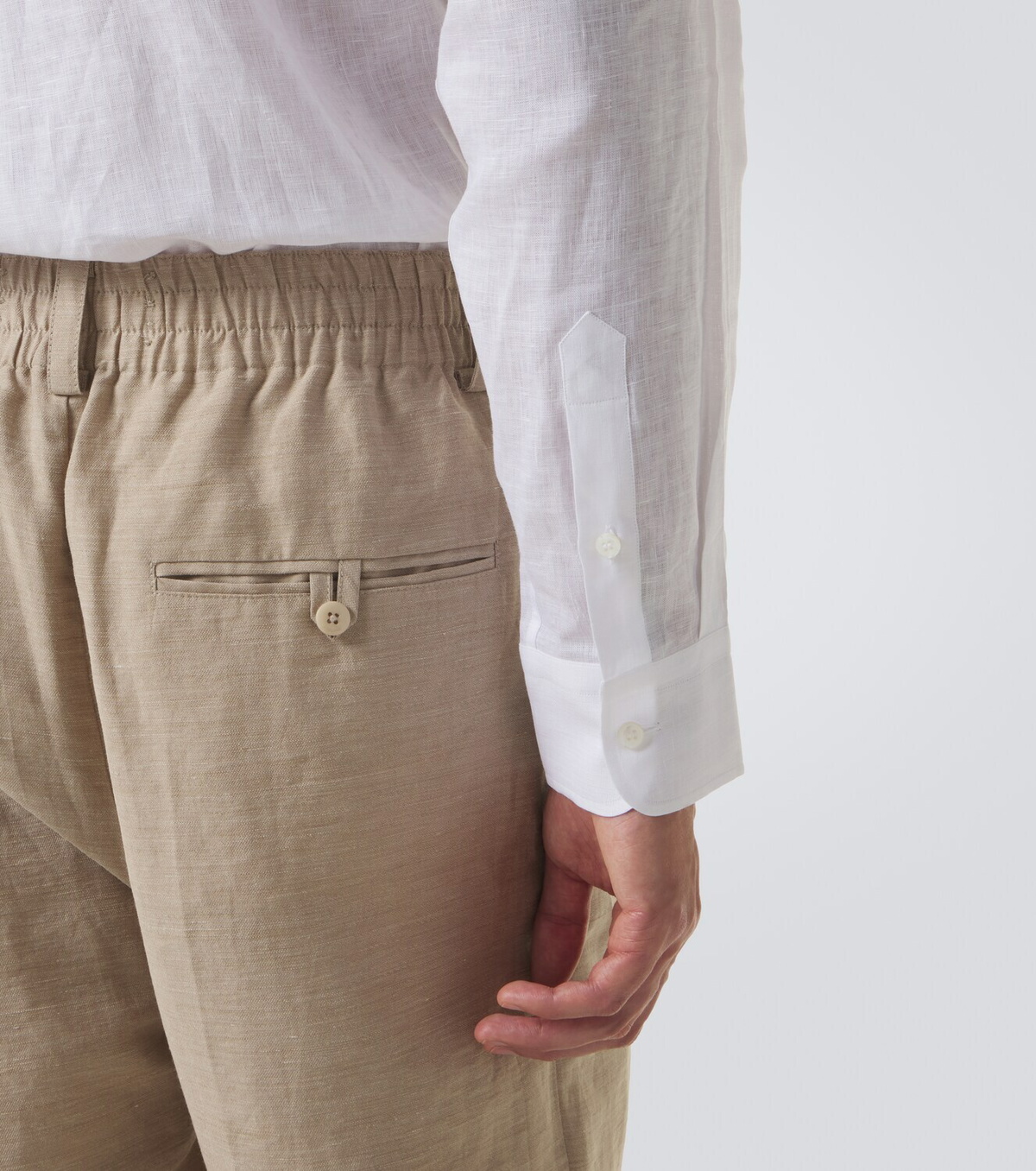 Jacquemus Croisière pleated linen-blend pants