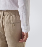 Jacquemus Croisière pleated linen-blend pants