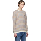 Saturdays NYC White Lee Stripe Sweater