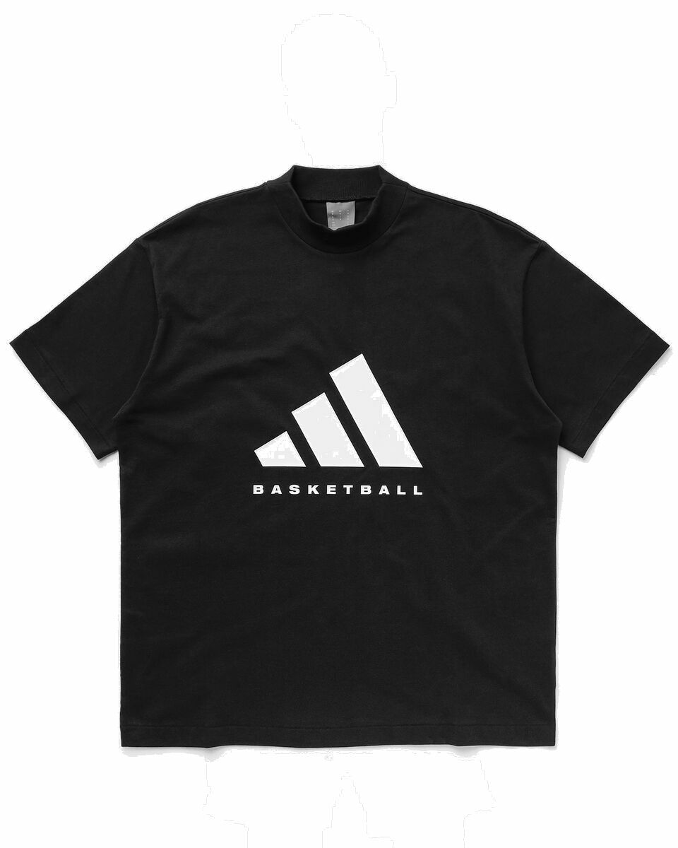 Photo: Adidas One Basketball Ctn Jersey Tee Black - Mens - Shortsleeves