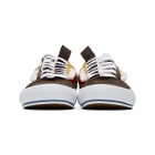 Vans Brown and White Old Skool Cap LX Sneakers