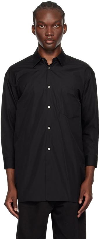 Photo: Black Comme des Garçons Black Spread Collar Shirt
