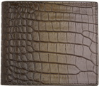 Paul Smith Khaki Mock-Croc Gradient Wallet