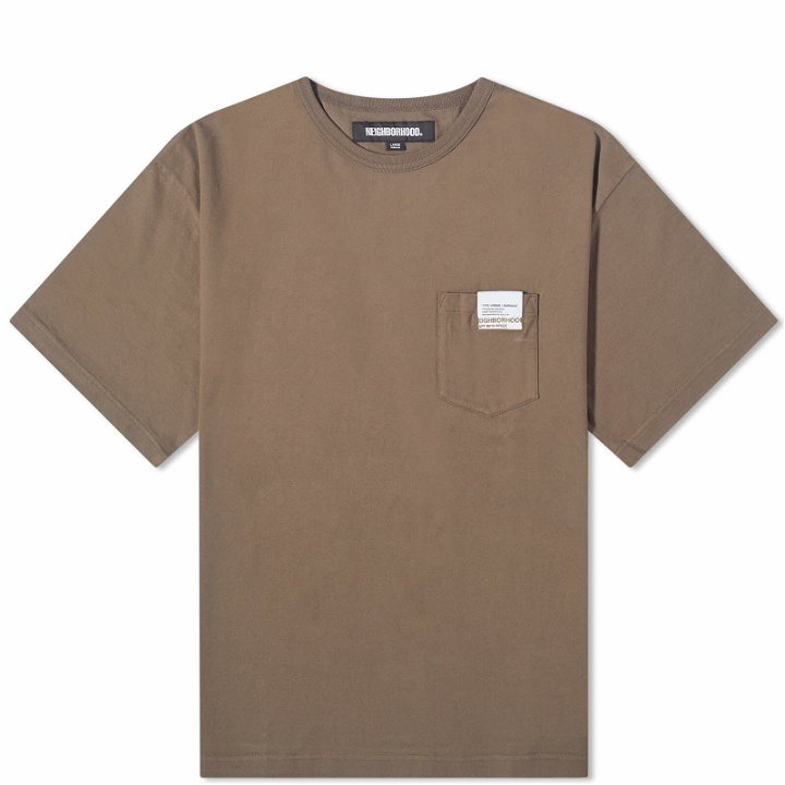 Photo: Neighborhood Men's Classic Pocket T-Shirt in Olive Drab