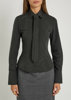 Bettter Cascade Cotton Poplin Shirt and tie set Grey