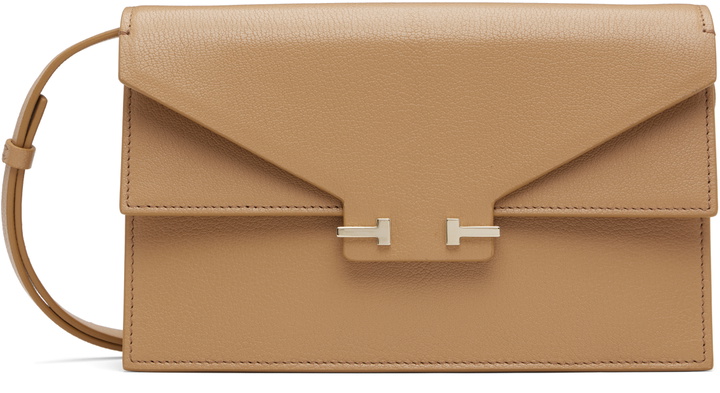 Photo: TOM FORD Beige Supple Grain Leather Aube Mini Bag