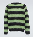 Undercover - Distressed mohair and wool-blend sweater