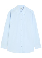 Toteme Classic Tumbled Cotton-poplin Shirt Light Blue