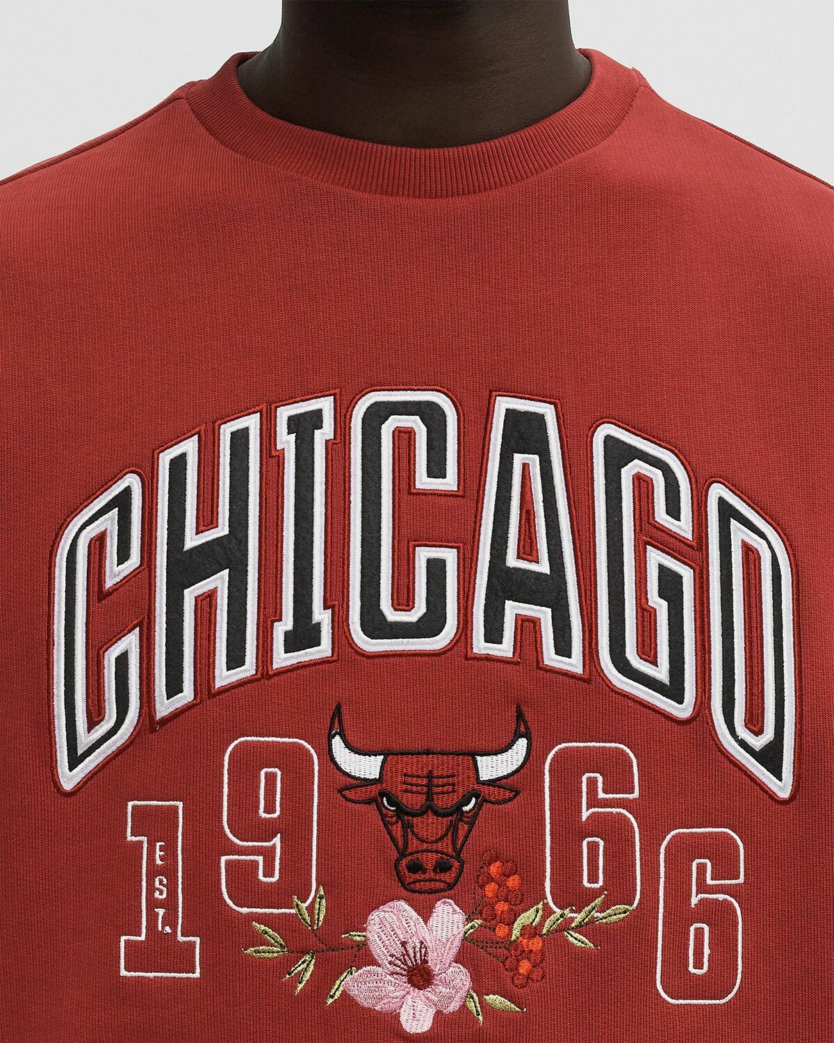 New Era NBA FLORAL OS CREW CHICAGO BULLS Brown Mens Sweatshirts/Team Sweat