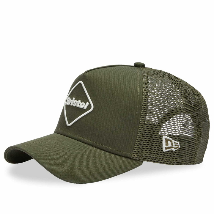 Photo: F.C. Real Bristol Men's New Era 9Forty A-Frame Mesh Cap in Khaki 