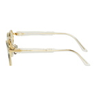 Kuboraum Gold and Transparent N10 CHP Sunglasses