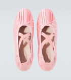 Simone Rocha Ballerina Grip pleated ballet flats
