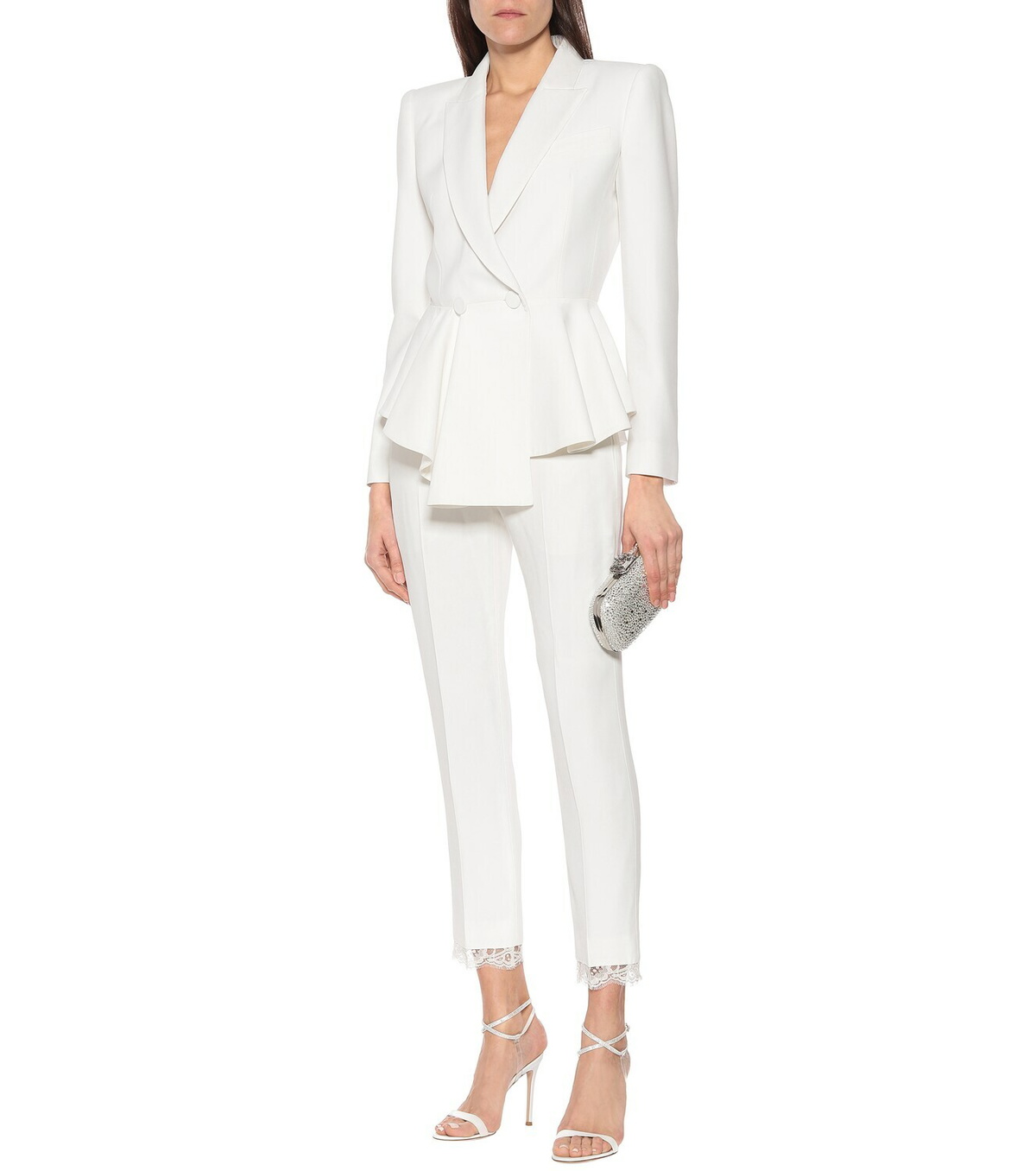【送料&関税込】Alexander McQueen Crepe De Chine Pyjama Trou Alexander Mcqueen Crepe Blazer Pink Alexander McQueen