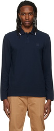 BOSS Navy Logo Patch Polo