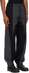 Mugler Gray Light Fleece Track Pants