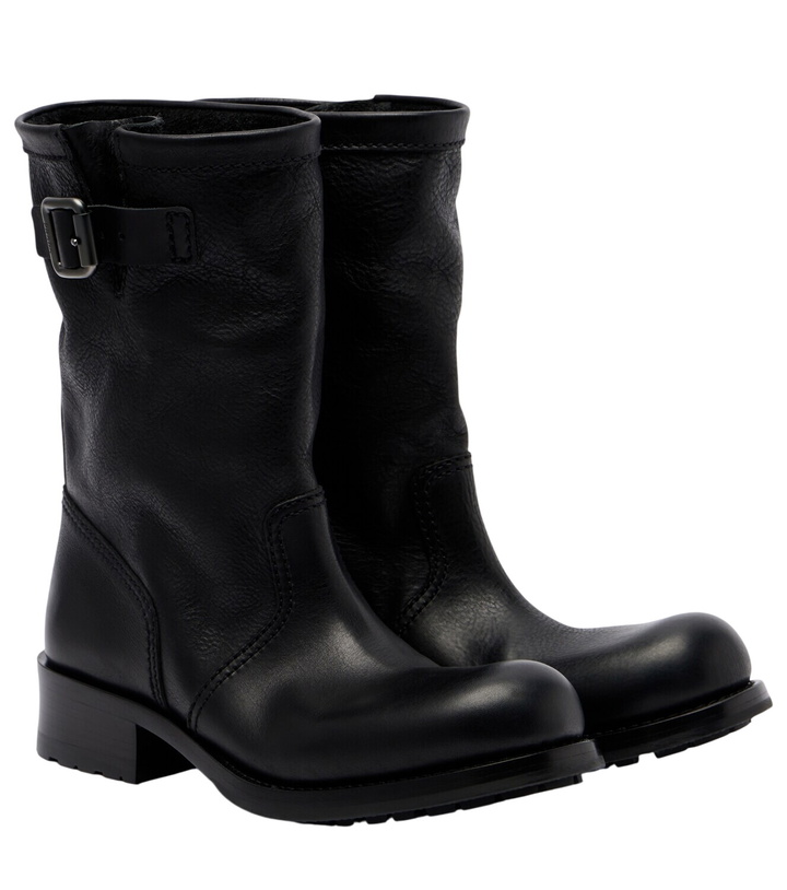 Photo: Prada Leather mid-calf boots