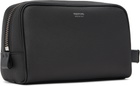 TOM FORD Black Grain Leather Toiletry Pouch