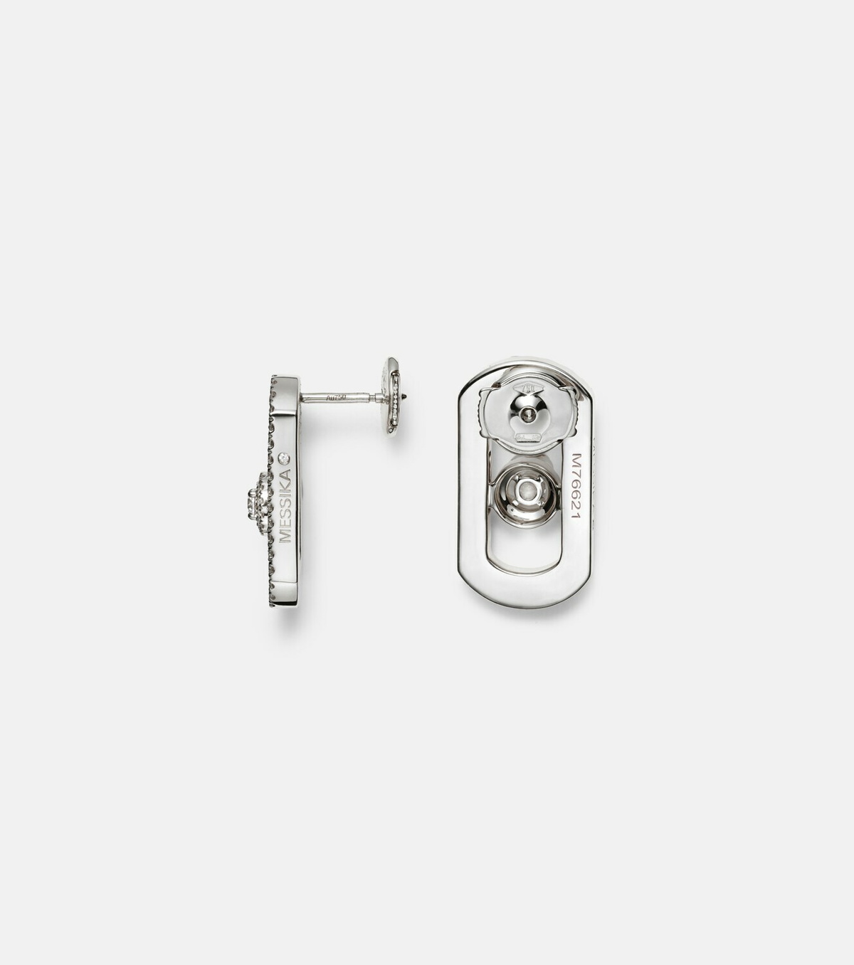 Messika So Move 18kt white gold earrings with diamonds