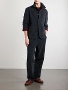 Barena - Stretch-Cotton Moleskin Overshirt - Blue