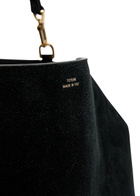 Toteme T-lock Suede top Handle bag - Black - One Size
